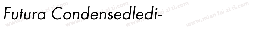 Futura Condensedledi字体转换